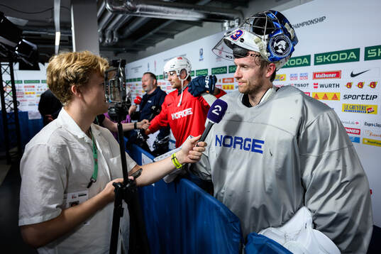 goaltender Henrik Haukeland of Norway