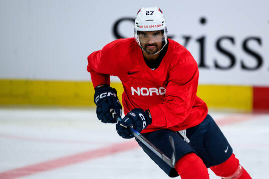 Andreas Martinsen of Norway at a practice session