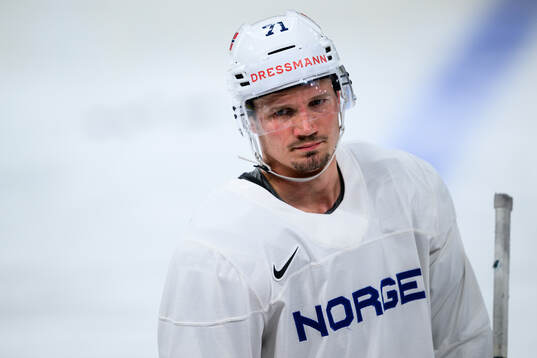 Eskild Bakke Olsen of Norway at a practice session