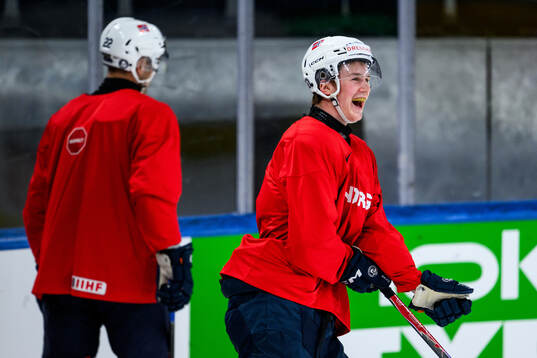 Tinus Luc Koblar of Norway at a practice session