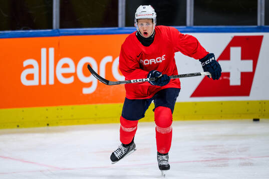 Mikkel Oby-Olsen of Norway at a practice session