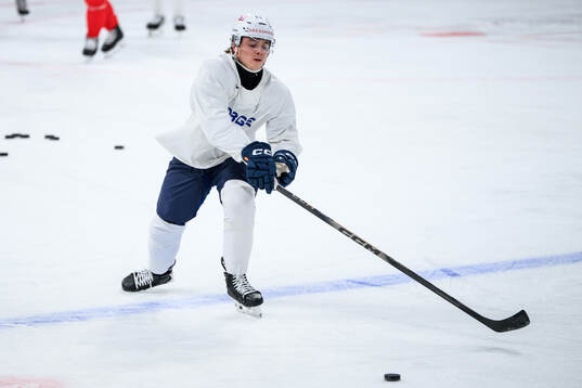 Noah Steen of Norway at a practice session