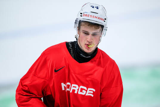 Tinus Luc Koblar of Norway at a practice session