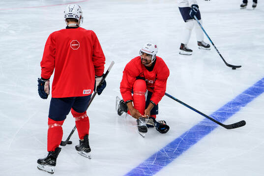 Andreas Martinsen of Norway at a practice session