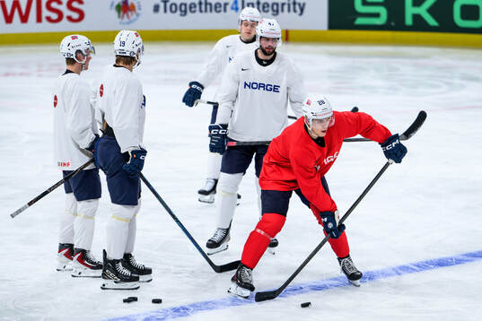 Michael Brandsegg-Nygård of Norway at a practice session