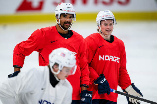 Andreas Martinsen and Patrick Elvsveen of Norway at a