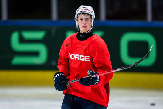 Tinus Luc Koblar of Norway at a practice session