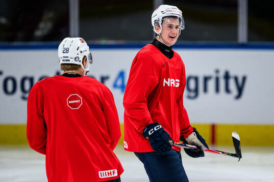 Tinus Luc Koblar of Norway at a practice session