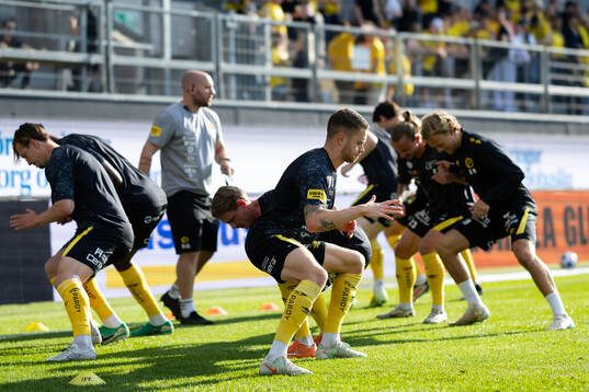 Elfsborgs spelare värmer upp