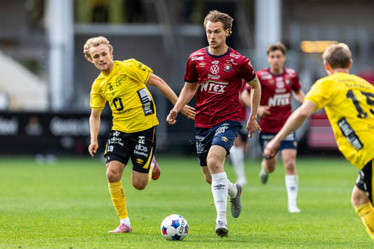 Elfsborgs Julius Beck och Örgrytes Christoffer Styffe