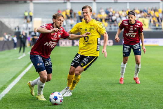 Örgrytes William Svensson och Elfsborgs Simon Olsson
