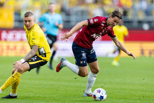 Elfsborgs Sebastian Holmén och Örgrytes Noah