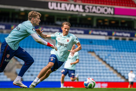 Sander Berge of the Norwegian national football team