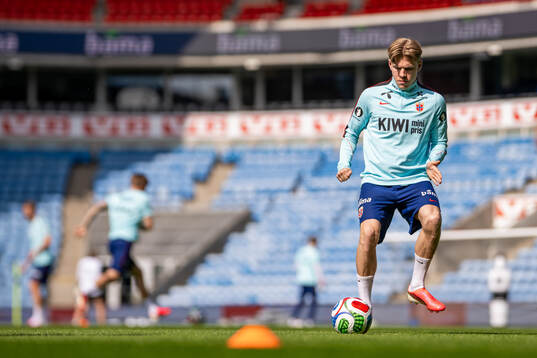 Jens Petter Hauge of the Norwegian national football team