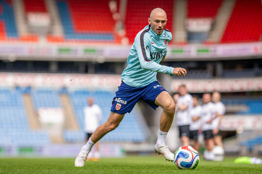 Fredrik Aursnes of the Norwegian national football team
