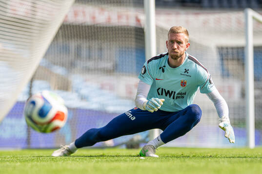 Goalkeeper Egil Selvik of the Norwegian national football