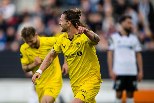 Kasper Høgh of Bodø/Glimt celebrates