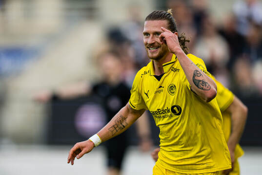Kasper Høgh of Bodø/Glimt celebrates