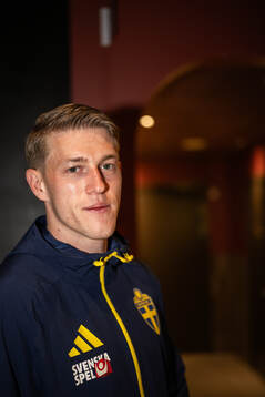 Alexander Bernhardsson of the Swedish national football