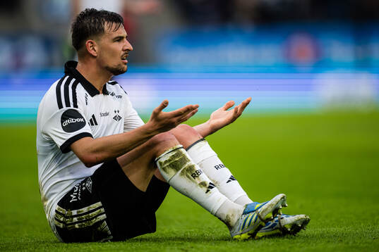 Tomas Nemcik of Rosenborg looks dejected