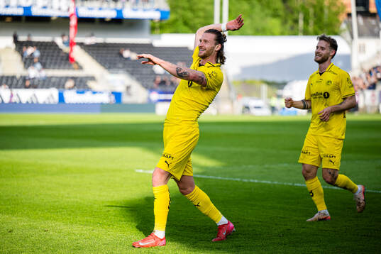 Kasper Høgh of Bodø/Glimt celebrates