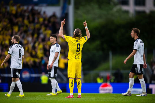 Kasper Høgh of Bodø/Glimt celebrates