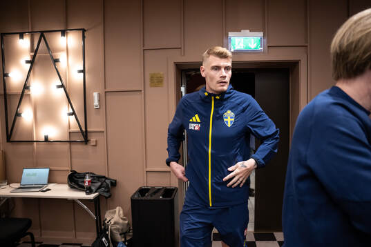 Eric Smith of the Swedish national football team