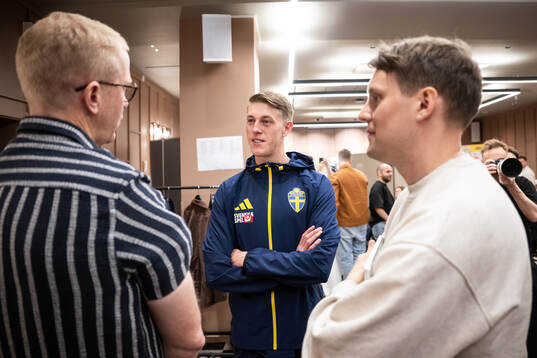 Alexander Bernhardsson of the Swedish national football team