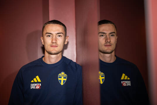 Gustaf Lagerbielke of the Swedish national football team