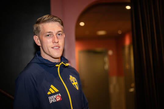 Alexander Bernhardsson of the Swedish national football