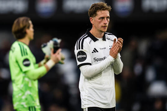 Simen Bolkan Nordli of Rosenborg looks dejected