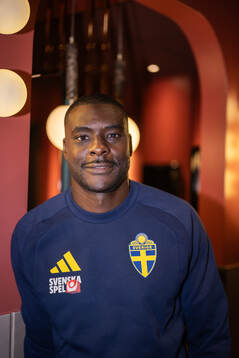 Ken Sema of the Swedish national football team poses for a