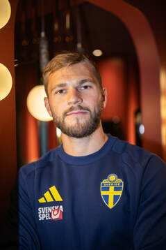 Jesper Karlström of the Swedish national football team