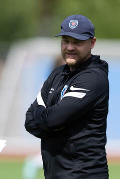 Eskilstuna United DFFs tränare Rickard Johansson
