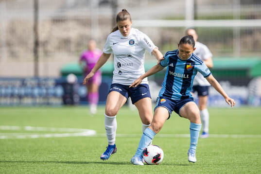 Eskilstunas Bella Sember och Djurgårdens Urara Watanabe