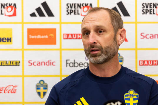 Assistant coach Andreas Georgson of the Swedish national