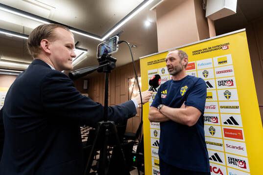 Assistant coach Andreas Georgson of the Swedish national