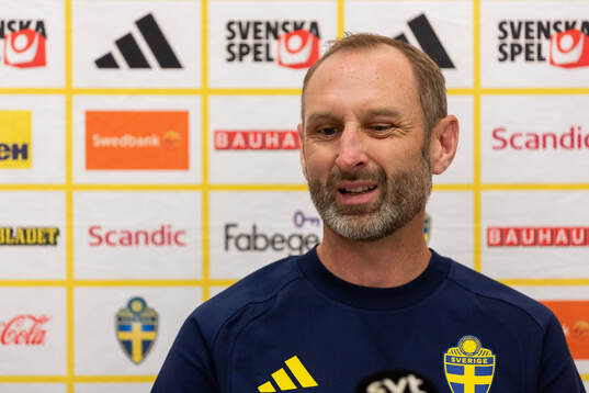 Assistant coach Andreas Georgson of the Swedish national