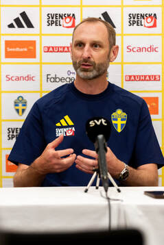 Assistant coach Andreas Georgson of the Swedish national