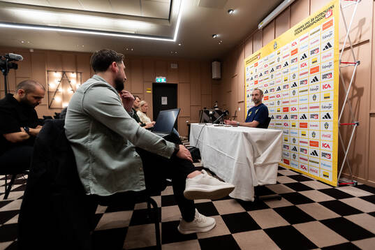 Assistant coach Andreas Georgson of the Swedish national