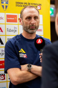 Assistant coach Andreas Georgson of the Swedish national