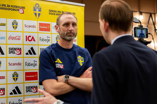 Assistant coach Andreas Georgson of the Swedish national