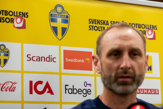 Assistant coach Andreas Georgson of the Swedish national