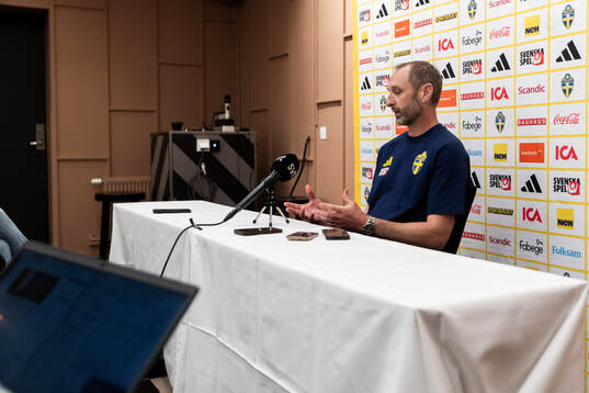 Assistant coach Andreas Georgson of the Swedish national