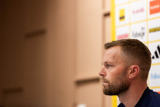 Assistant coach Sebastian Larsson of the Swedish national