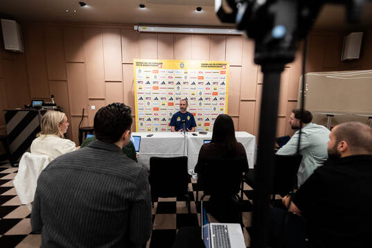 Assistant coach Andreas Georgson of the Swedish national