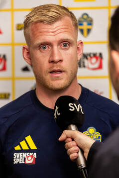 Goalkeeper coach Linus Kandolin of the Swedish national