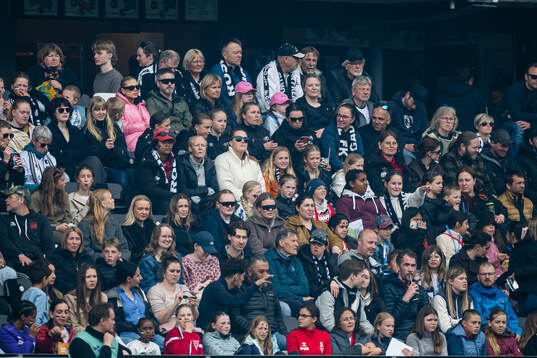 Spectators in the stands