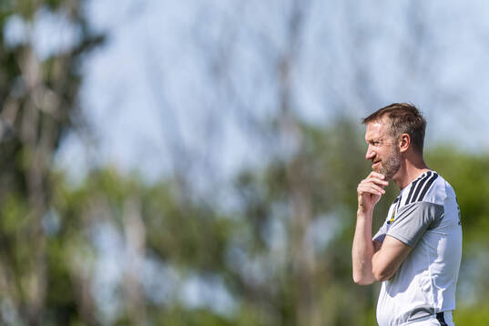head coach Graham Potter of the Swedish national football