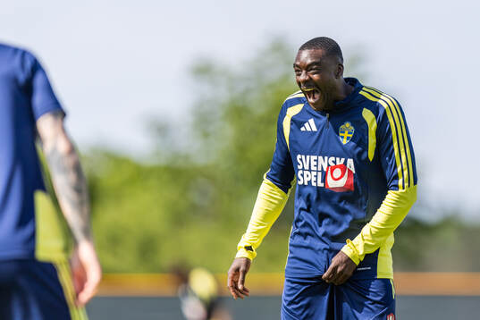Ken Sema of the Swedish national football team at a